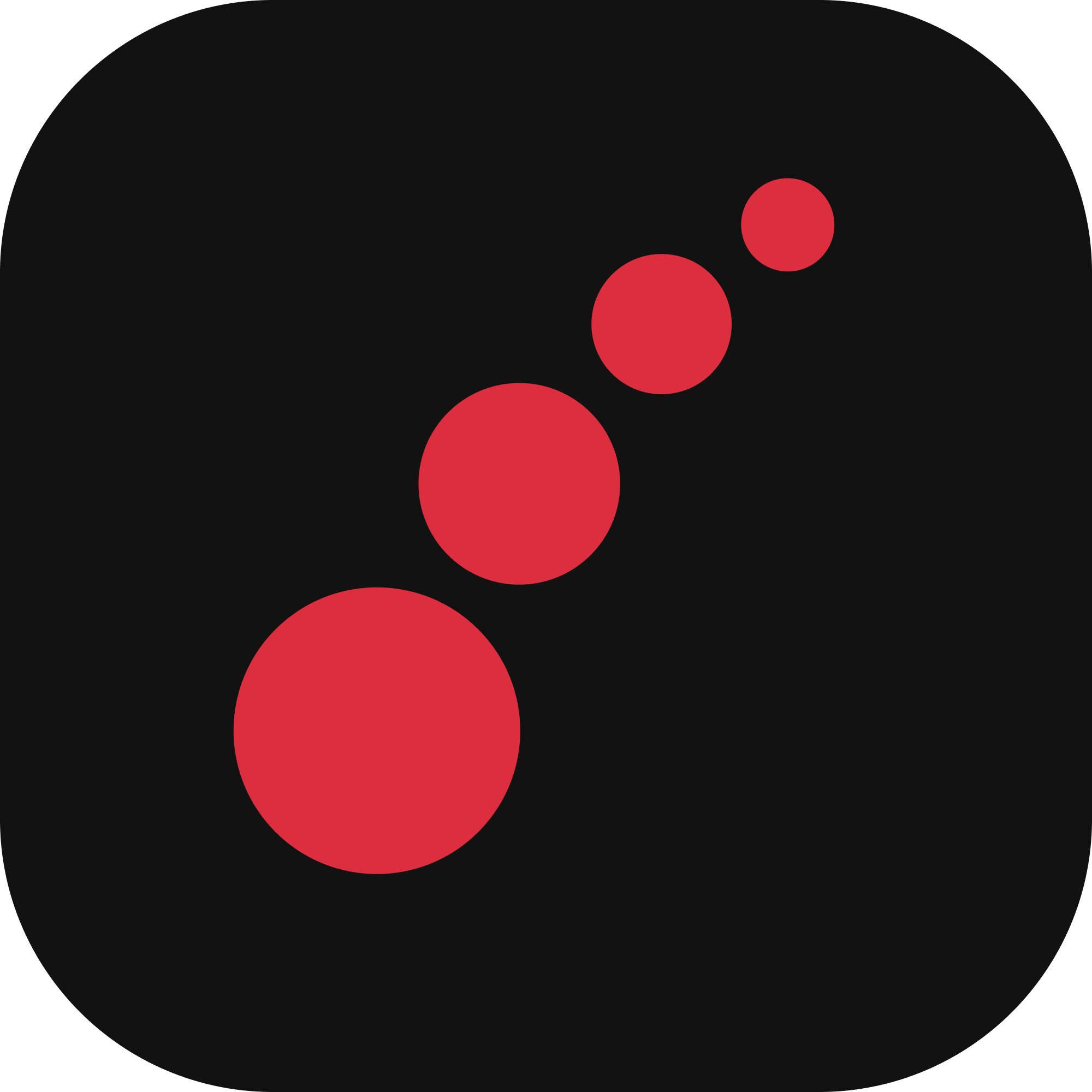 Rook Dots - Black Red Icon